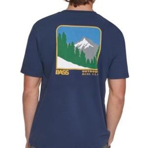 NWT Bass Outdoor Men's Mountain Range Graphic T-Shirt, sz XXL
